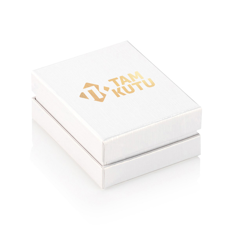 Beyaz Çift Kapaklı Kolye veya Miniset Kutusu Beyaz Çift Kapaklı Kolye veya Miniset Kutusu