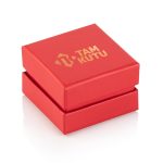 Kırmızı Çift Kapaklı Yüzük Kutusu