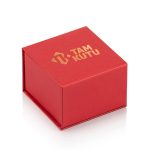 Kırmızı Mıknatıslı Yüzük veya Küpe Kutusu