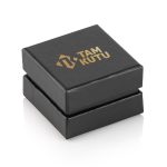 Siyah Çift Kapaklı Yüzük Kutusu