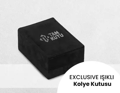 Siyah Exclusive Işıklı Kolye Kutusu