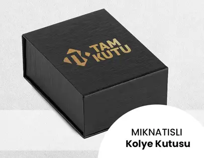 Siyah Mıknatıslı Kolye Kutusu